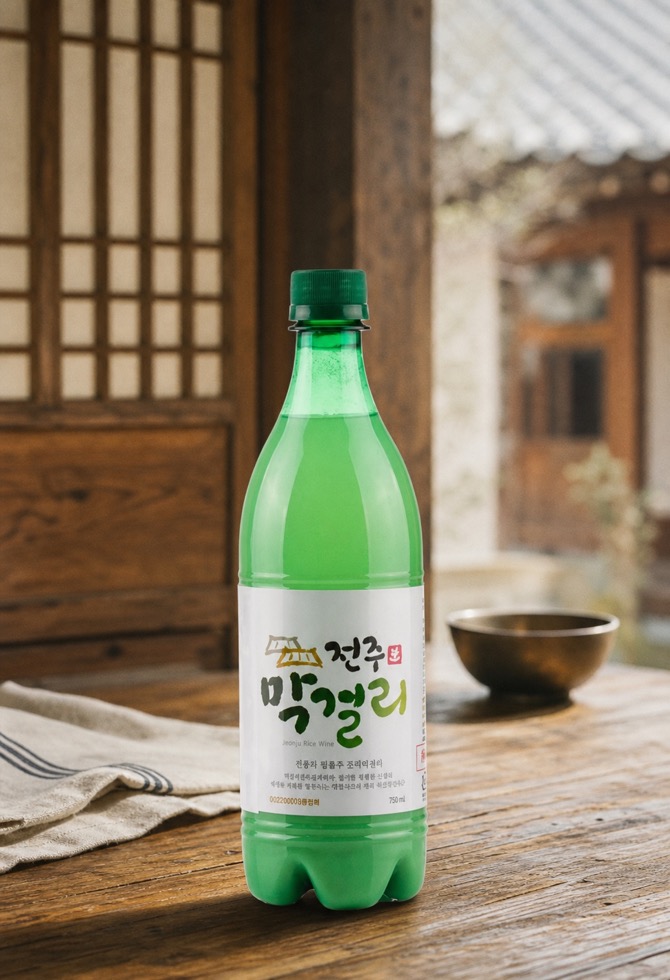 막걸리 목록의 전주 생막걸리 카드: 공식 제품 이미지